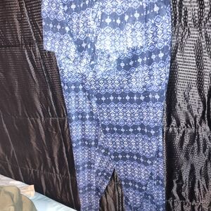 Women's Blue Patterned Pants
